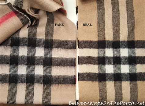 Burberry scarf vs real